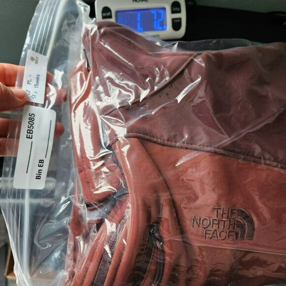 The North Face Apex Rust Red Soft Shell Fleece Lined Full Zip Men's Size Large - Picture 8 of 9